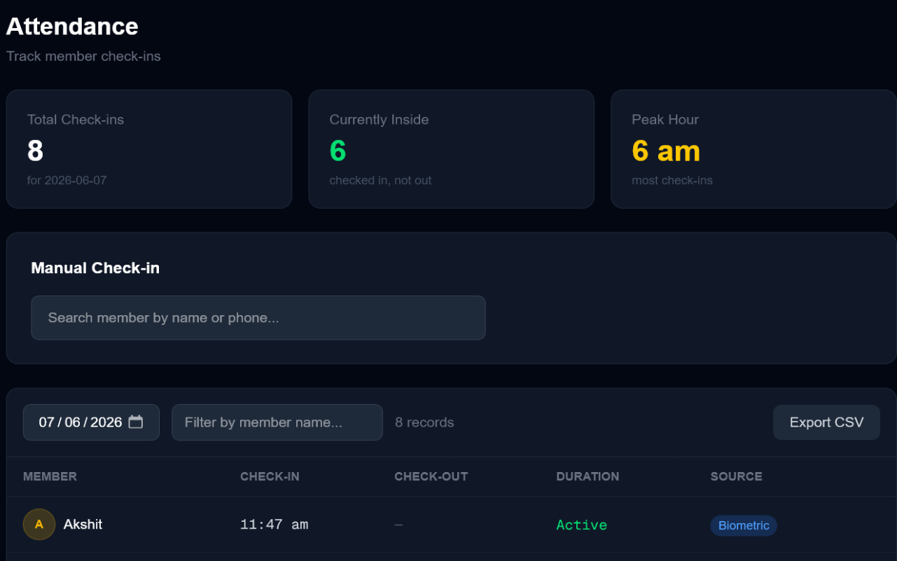 GymSetu Biometric
